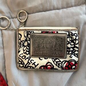 Coach Metallic Keychain Wallet